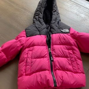 North face puffer coat 3t girls